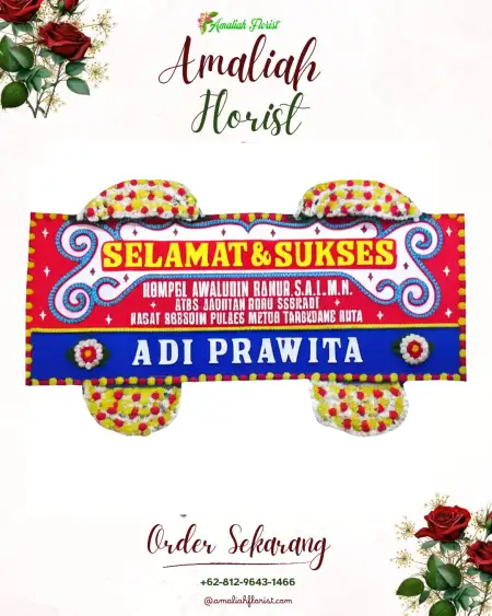 Papan Bunga Ucapan Selamat Semaka